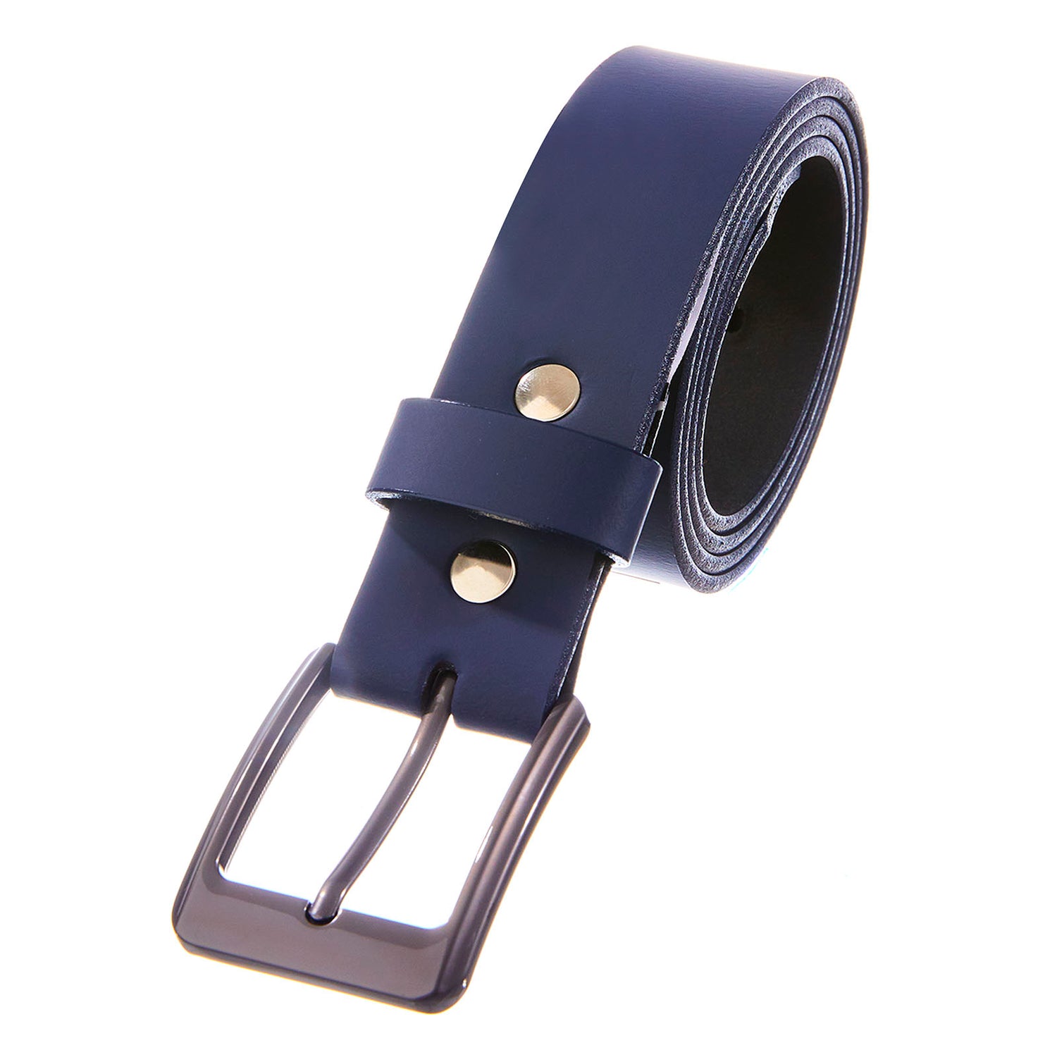 cinturon azul marino para hombre