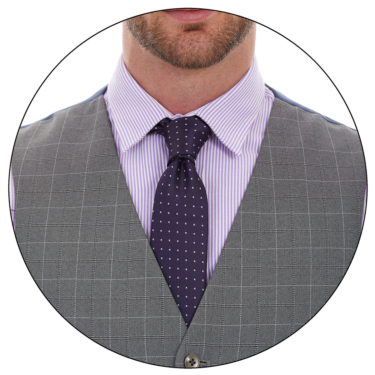 Chaleco formal para hombre slimfit color gris