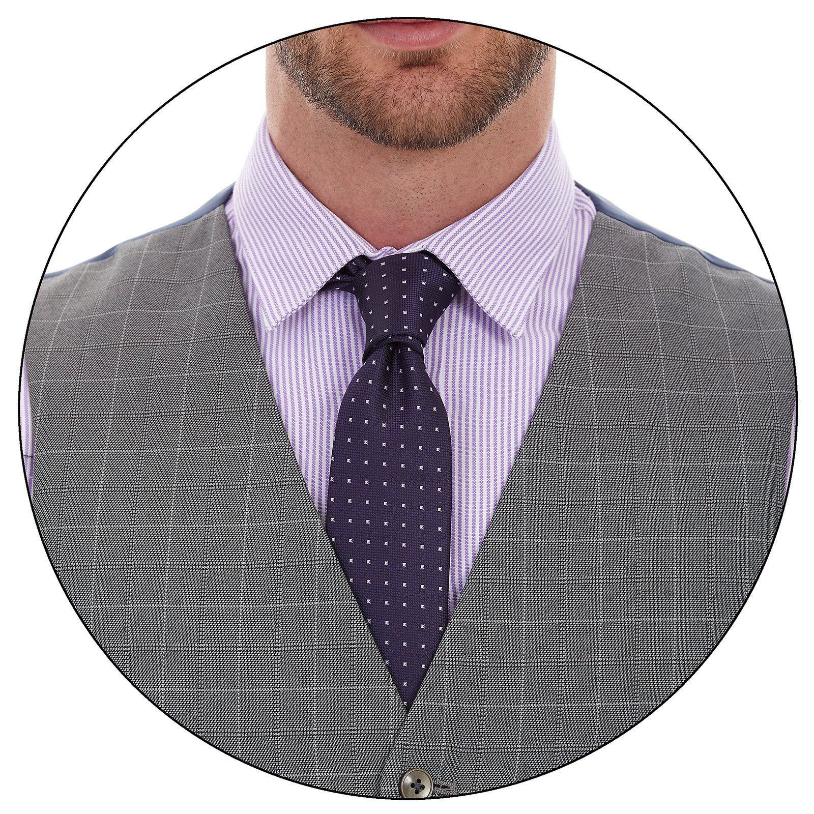 Chaleco formal para hombre slimfit color gris