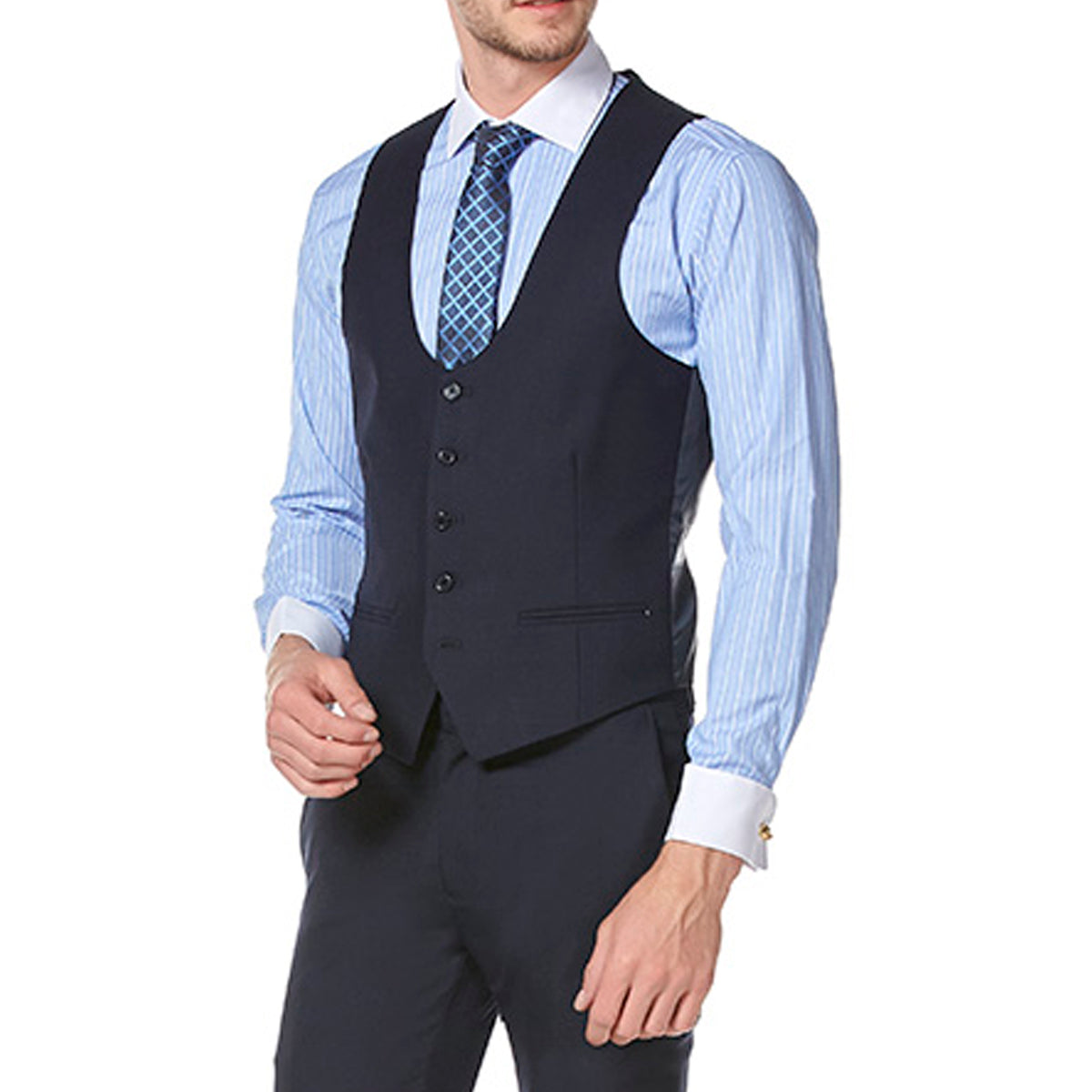 Choleko Chaleco De Vestir Para Hombre Color Negro Formal – Vittorio Forti