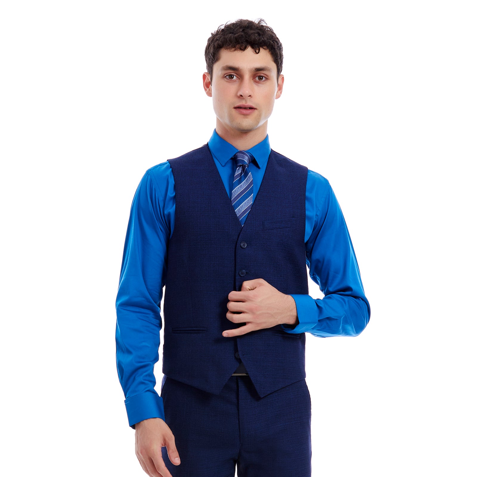 Chaleco formal para hombre slimfit color azul