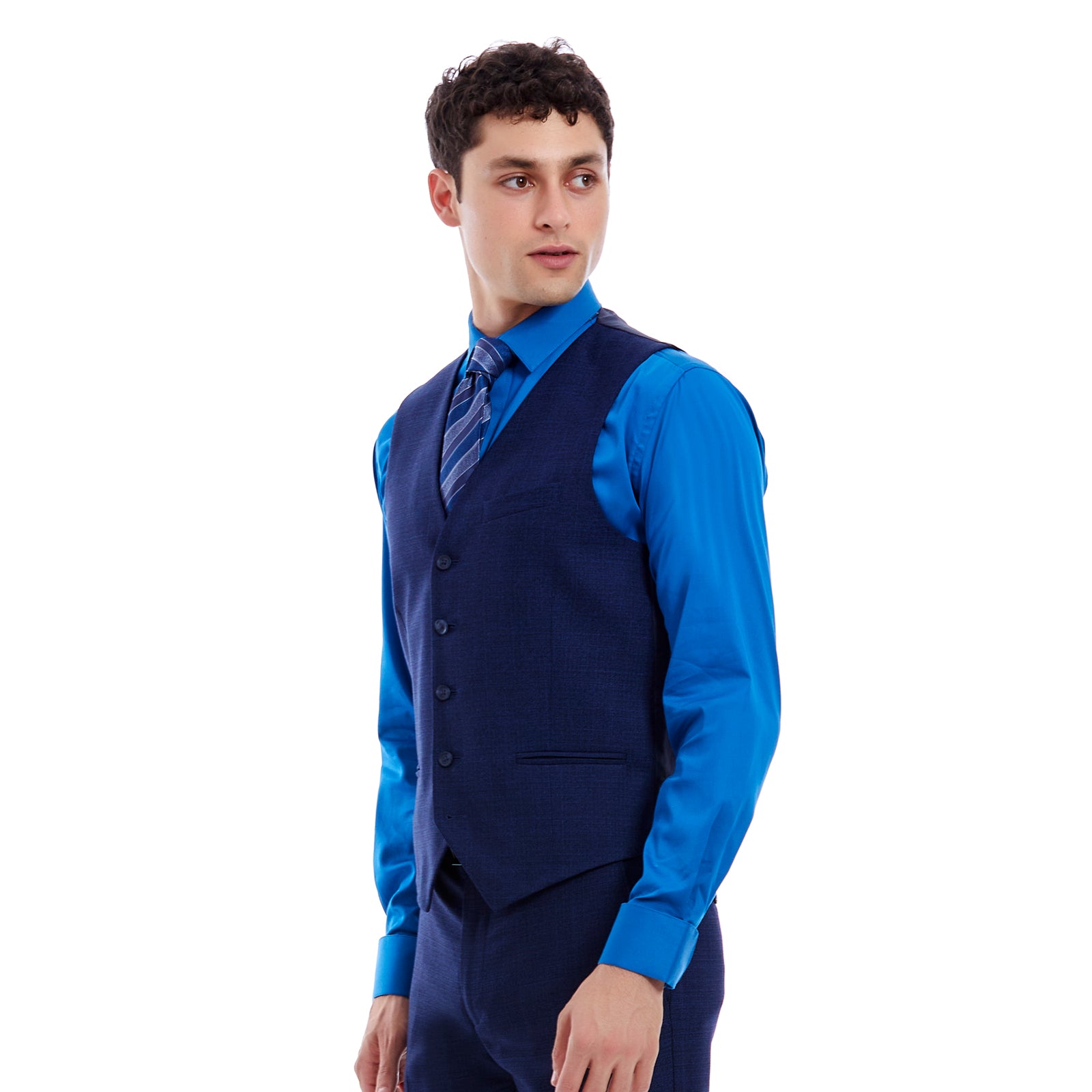 Chaleco formal para hombre slimfit color azul