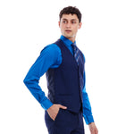 Chaleco formal para hombre slimfit color azul