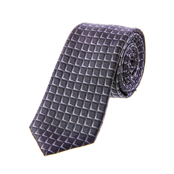 corbata con relieve gris
