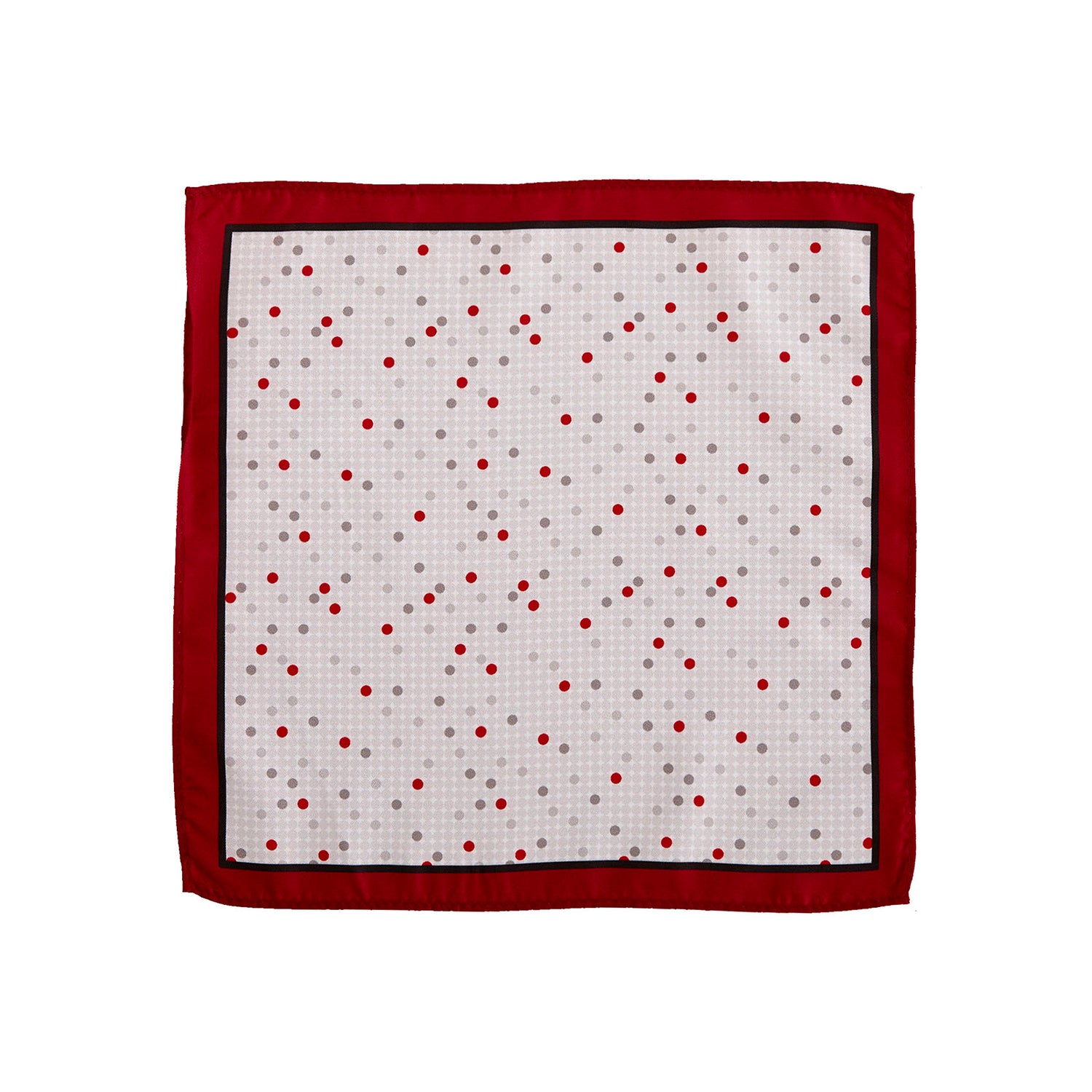 Pañuelo de bolsillo en tejido de poliester con mini motivos de lunares Vittorio Forti