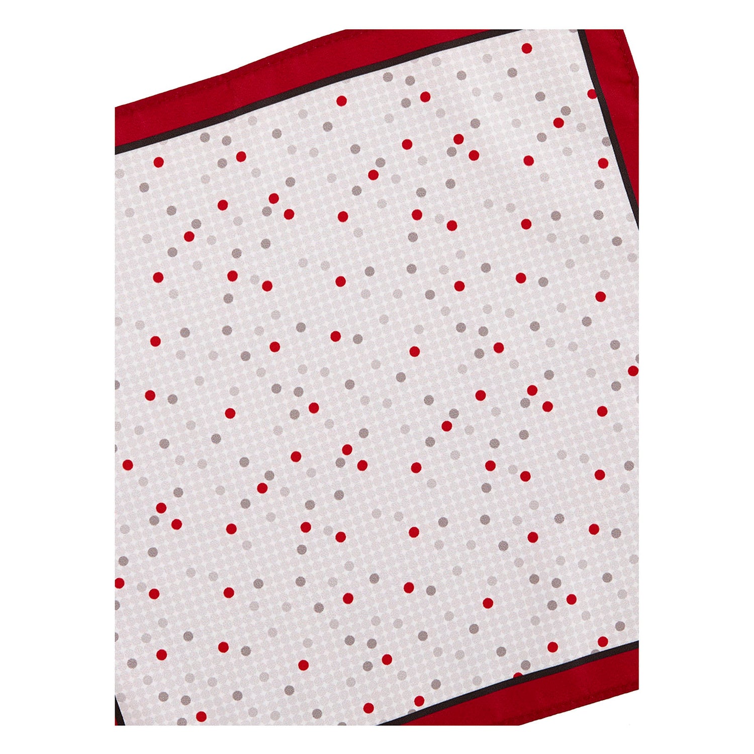 Pañuelo de bolsillo en tejido de poliester con mini motivos de lunares Vittorio Forti