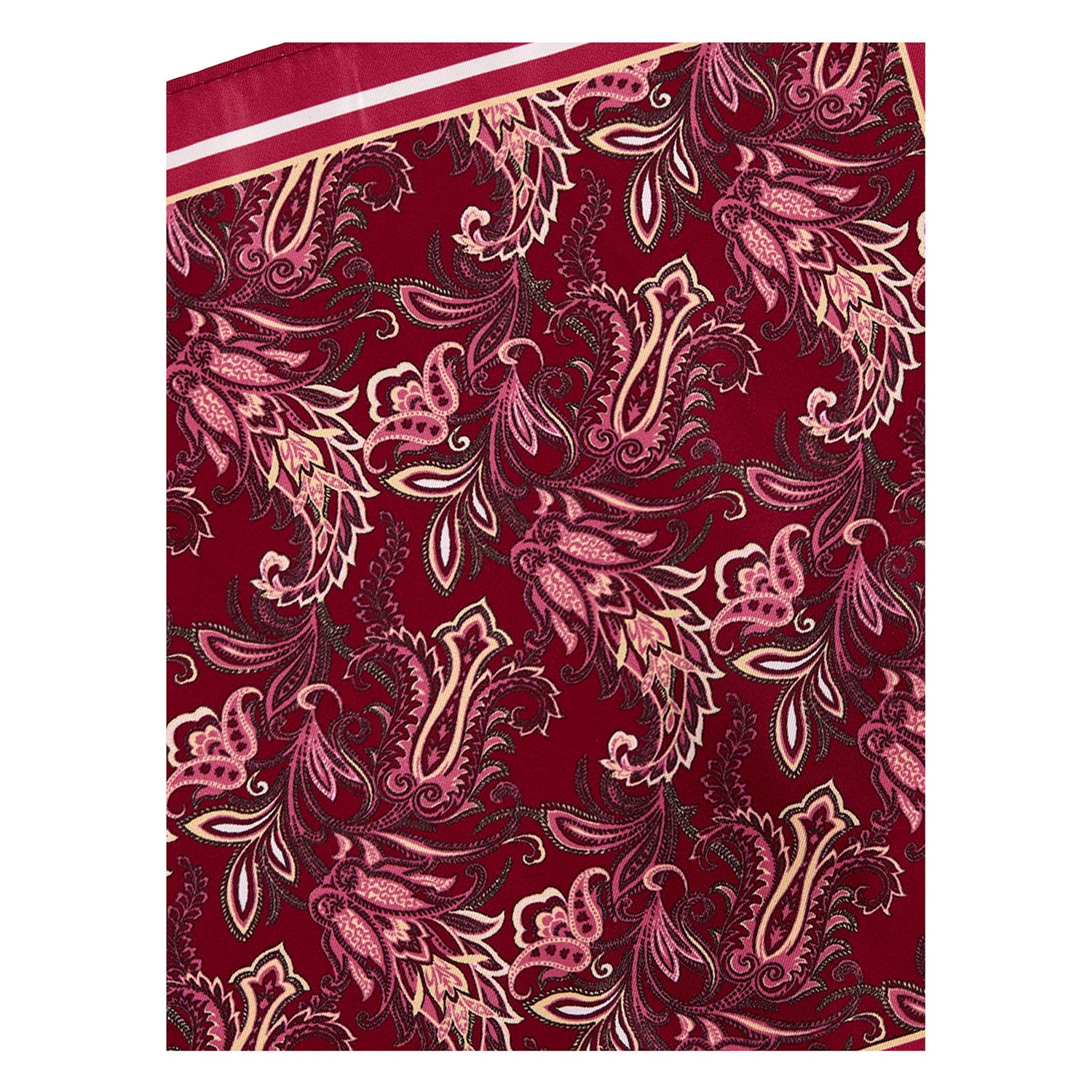 Pañuelo de bolsillo en tejido con motivos florales Vittorio Forti