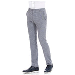 Pantalón De Vestir Para Hombre Formal Azul Slim-Fit