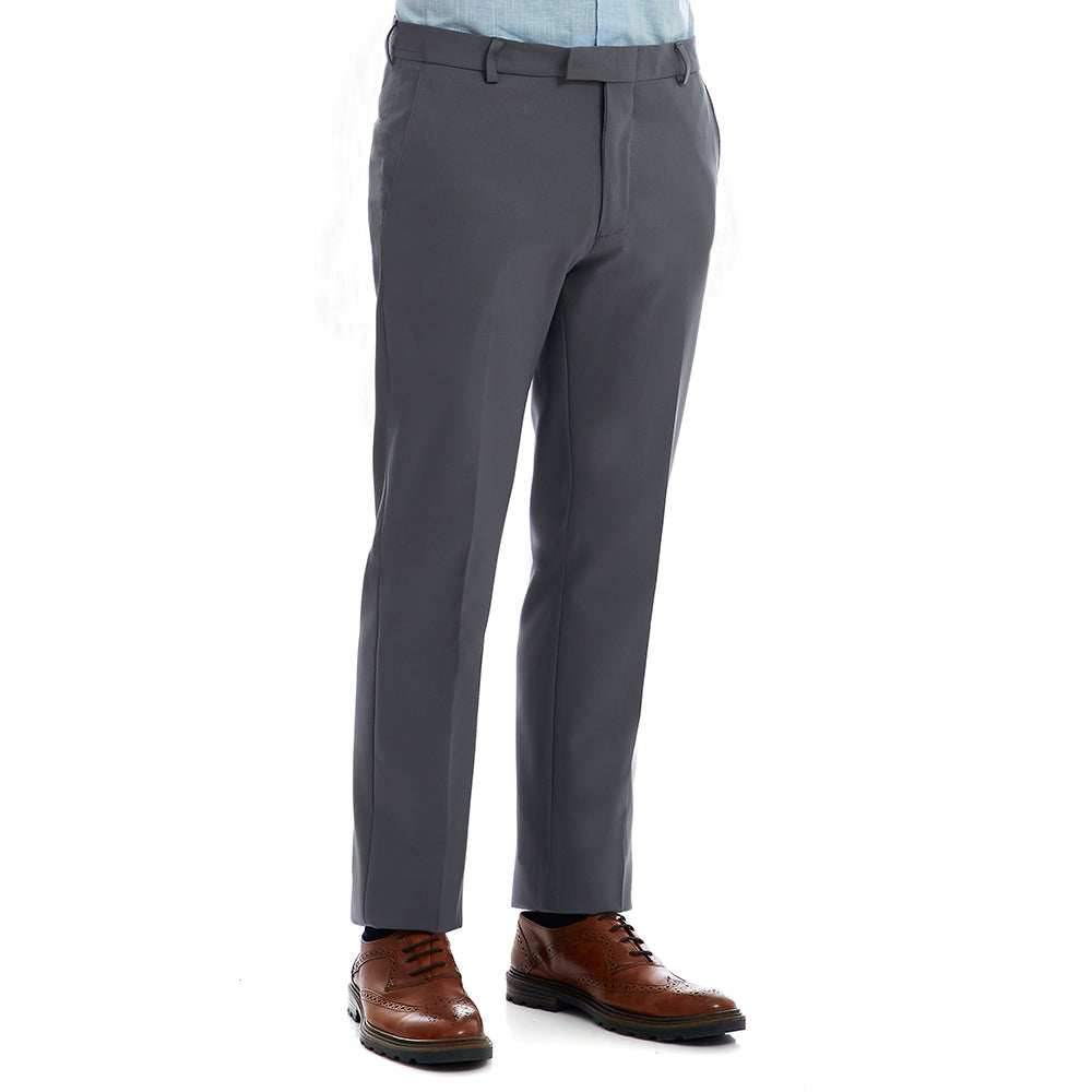 Pantalón De Vestir Para Hombre Formal liso Slim-Fit
