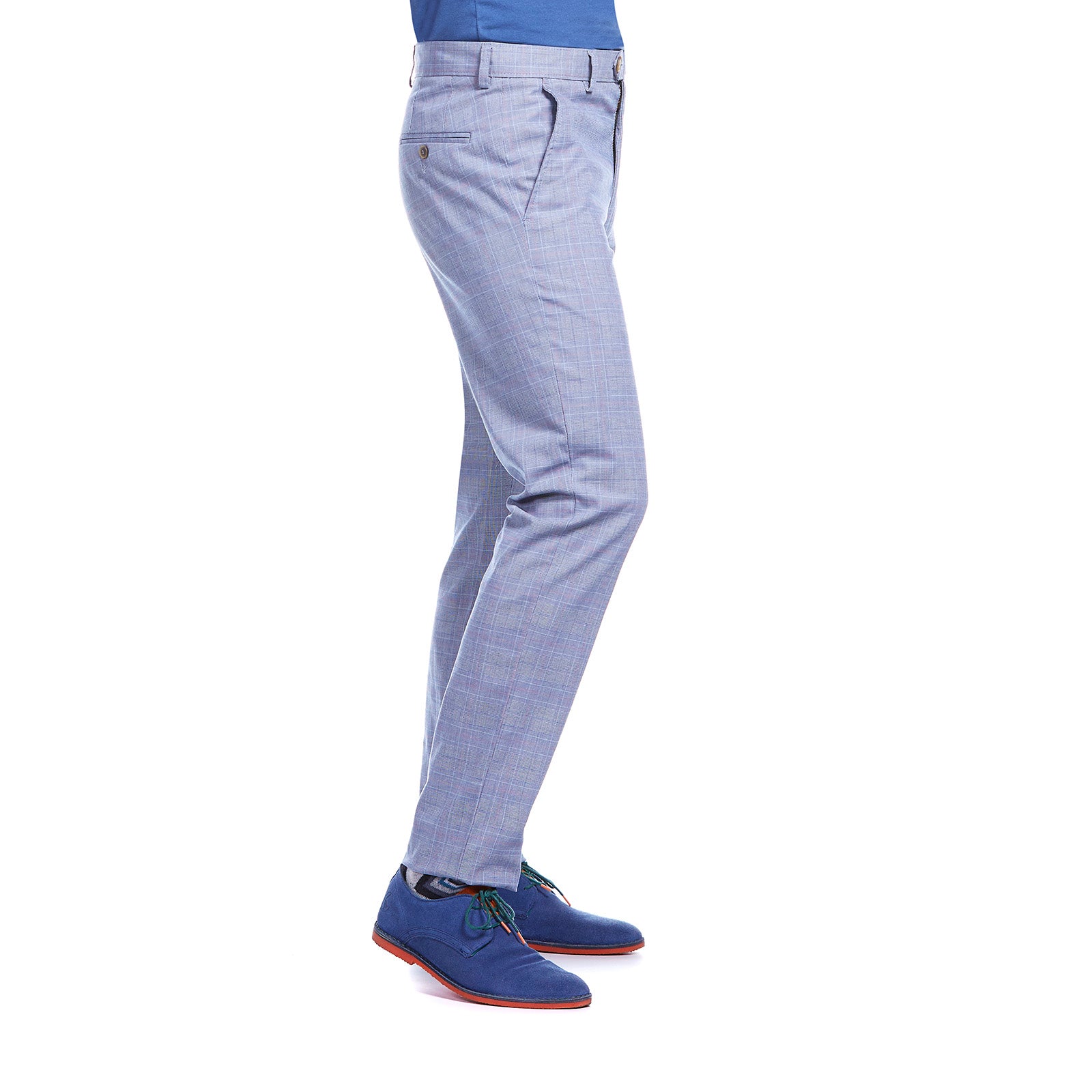 Pantalon liso casual para hombre slim fit Vittorio Forti