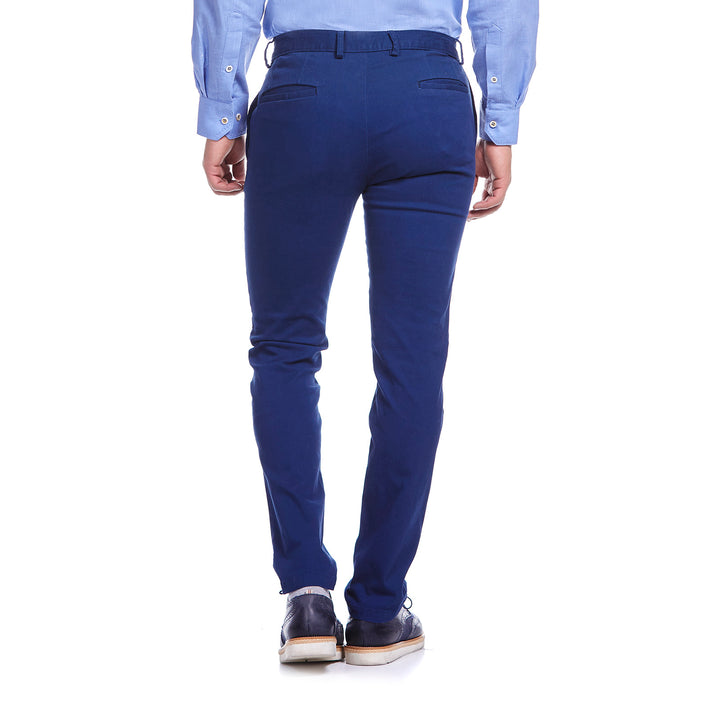 Pantalon formal para hombre color azul 