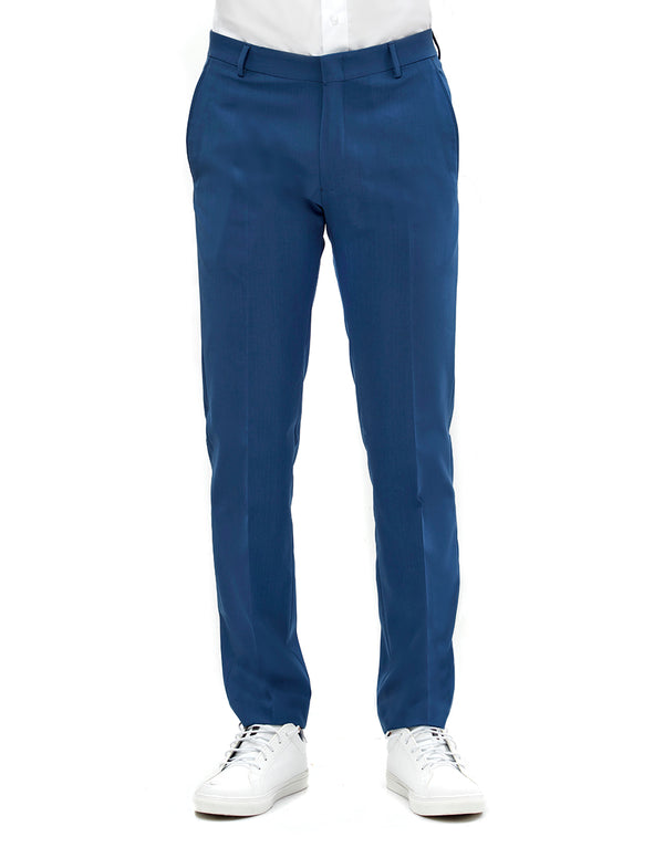 Pantalón De Vestir Formal | Azul |Slim-Fit