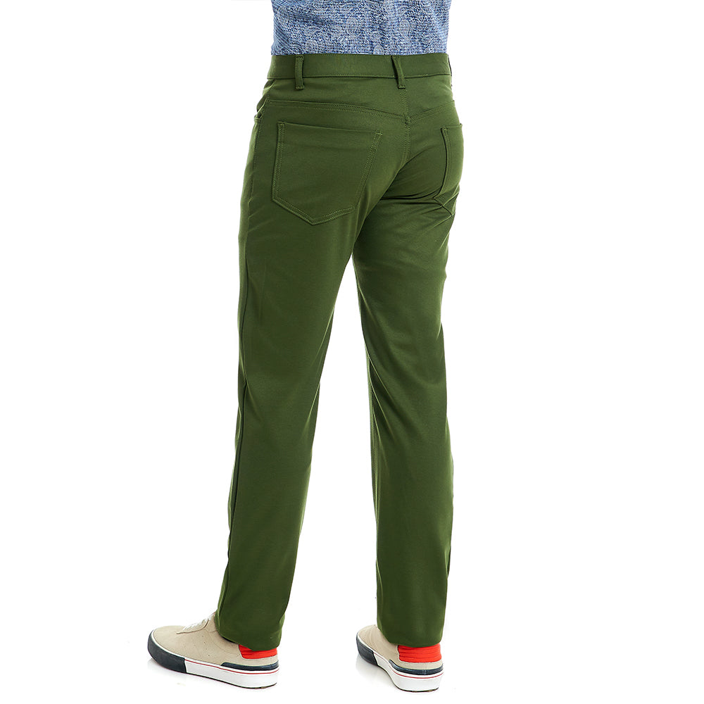 Pantalon Para Hombre Casual Verde Slim-Fit Vittorio Forti