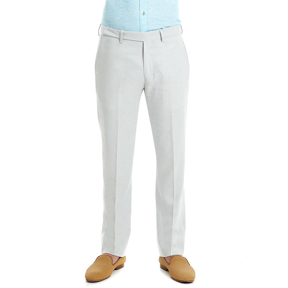 Pantalón De Vestir Para Hombre Formal Gris Slim-Fit