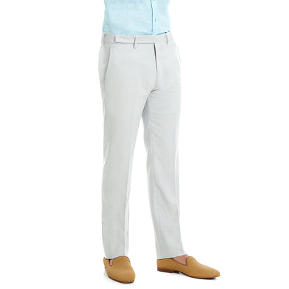 Pantalón De Vestir Para Hombre Formal Gris Slim-Fit