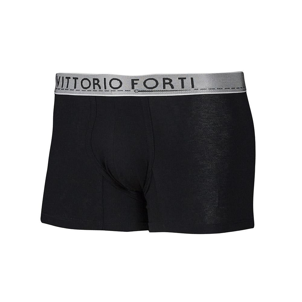 Boxer Negro para hombre, corte Trunk, lencería de Algodón