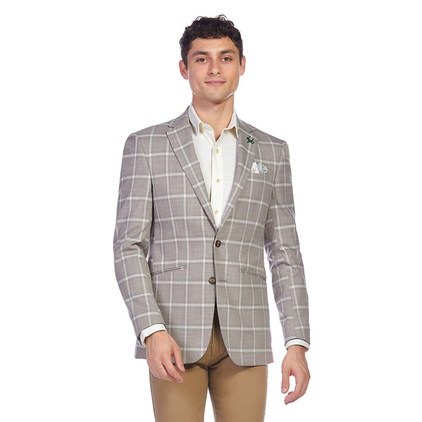 Saco Beige Casual para hombre slim fit