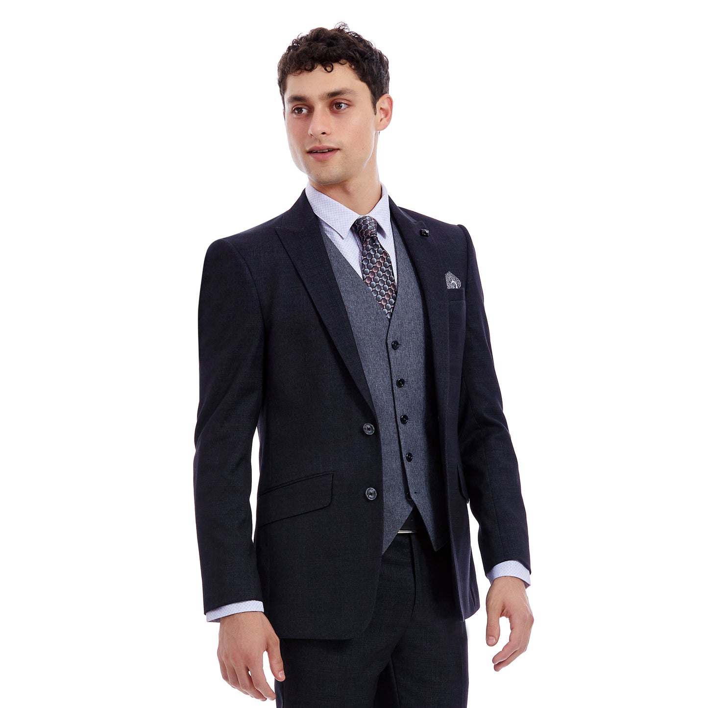 saco formal para hombre slimfit color negro