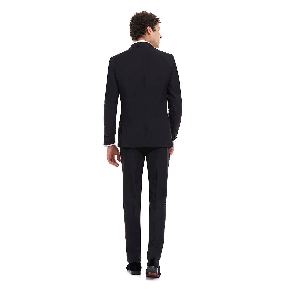 Smoking basico negro liso Slim Fit