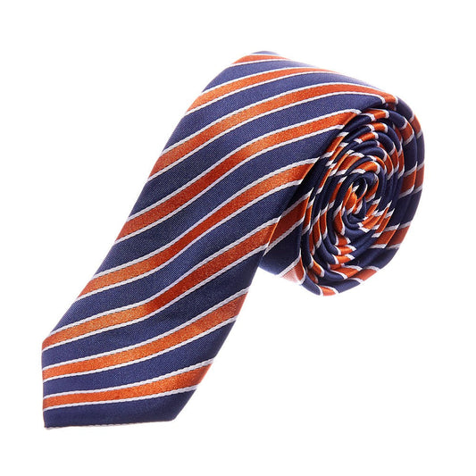 Corbata en tejido jacquard con motivos de rayas Vittorio Forti