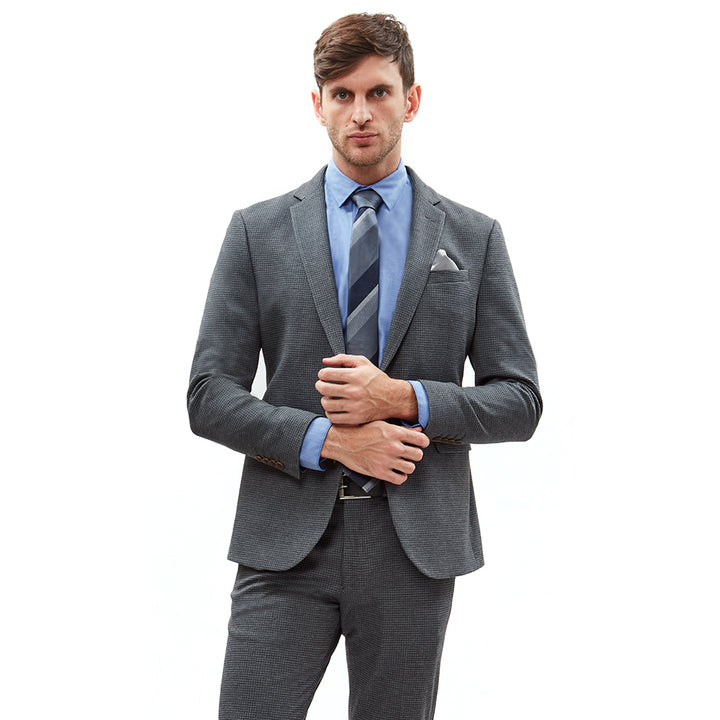 saco gris oxford slim casual moderno de vestir formal para hombre para trabajar juvenil vittorio forti tienda de ropa online para hombre ropa de moda para hombre con descuento