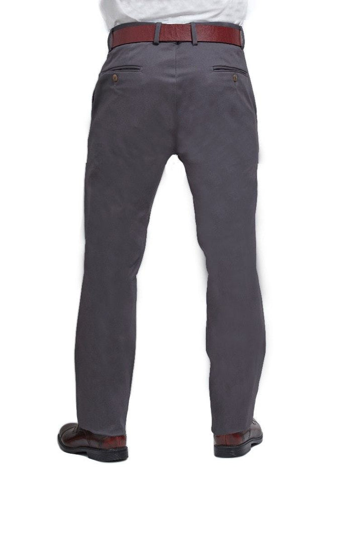 Pantalon Para Hombre Casual Gris Slim-Fit Vittorio Forti